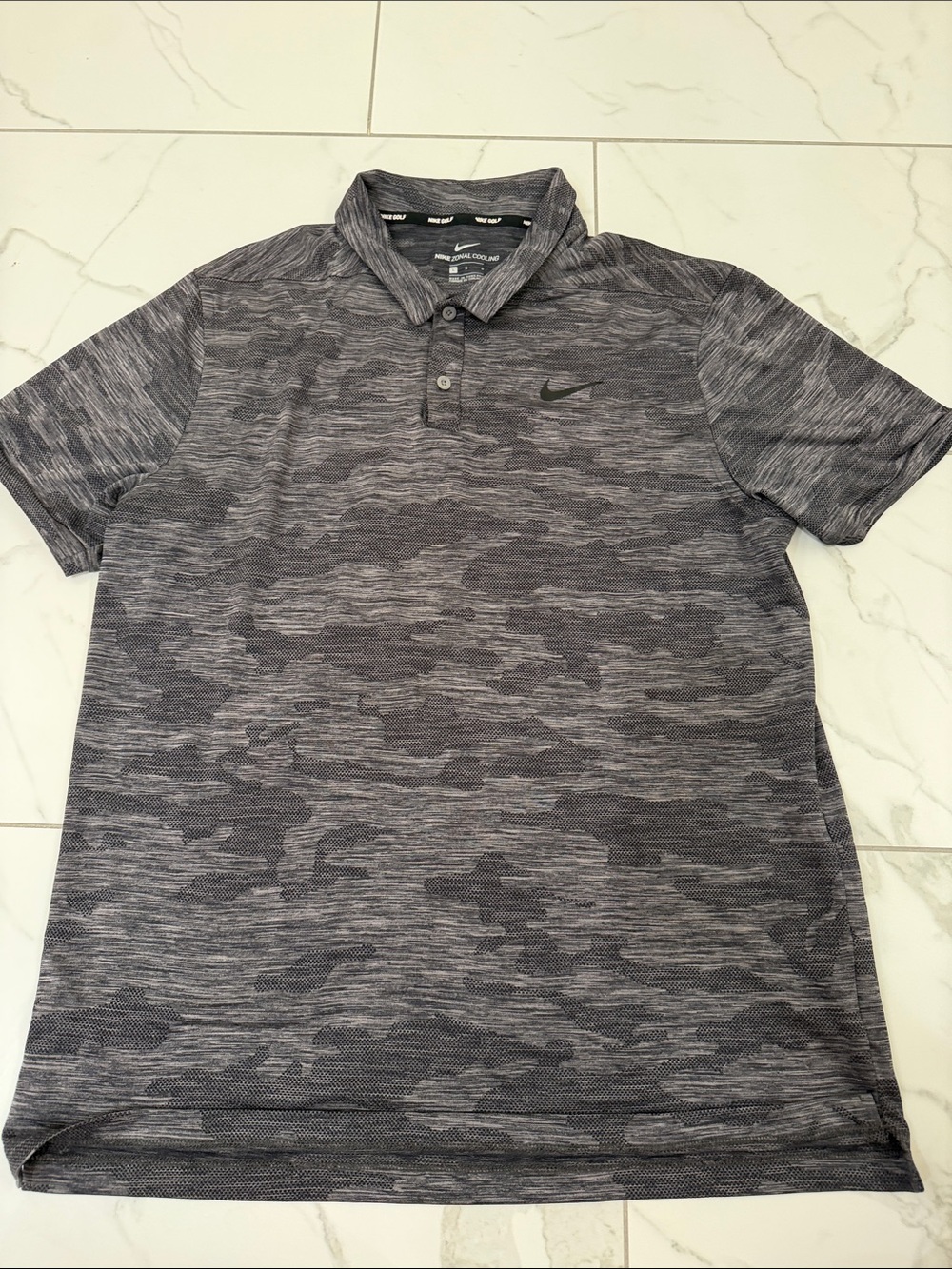 Nike Zonal Cooling Camo Golf Polo- size Large